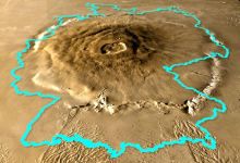 Olympus Mons kao jedna Nemačka