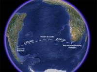 Tristan da Kunja, položaj i udaljenost