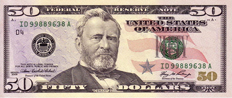 50 dolara - Julisiz Simpson Grant
