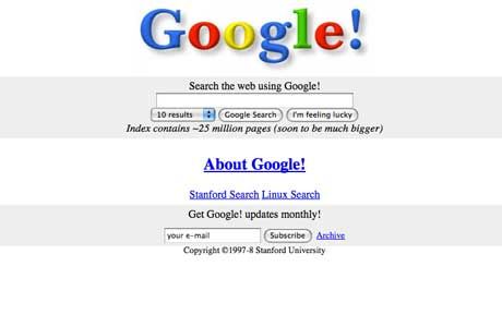Pogledajte kako su izgledale prve verzije poznatih sajtova: Google, Facebook, Yahoo,...