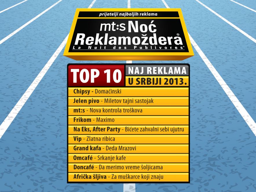 mt:s Noć Relamoždera - proglašeno top 10 domaćih reklama